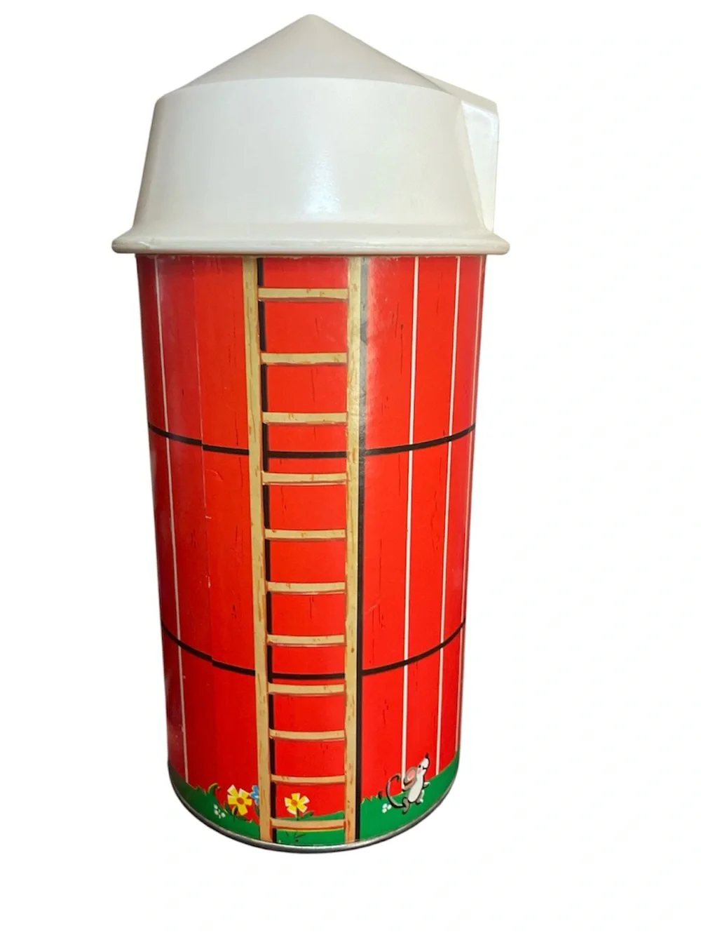 VINTAGE Fisher Price Little People Play Family Farm Barn SILO Part w/ Top 1990